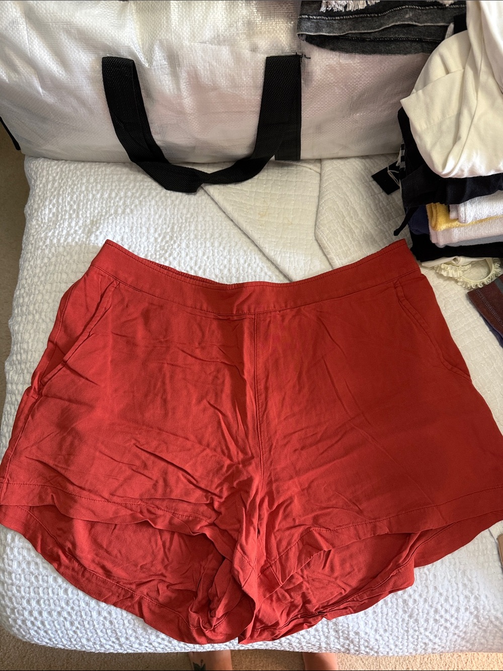 Old Navy Rust Red High-Waist Playa Women’s Shorts